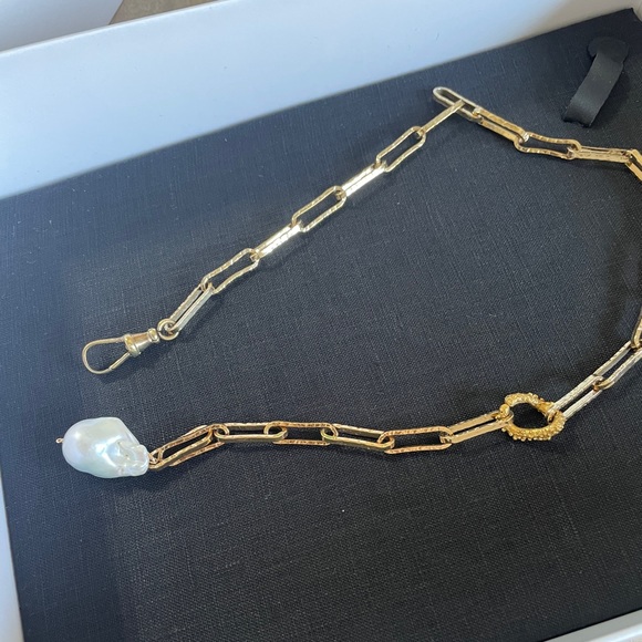 [SOLD]Aligheri pearl and gold necklace - Picture 5 of 7